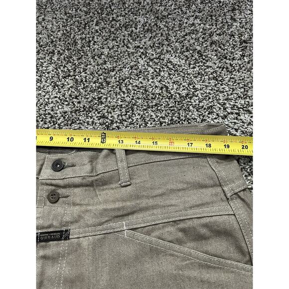 Vintage 90s Marithe Francois Girbaud Mens 38x11.5 Baggy Denim Shorts Khaki - Picture 8 of 10